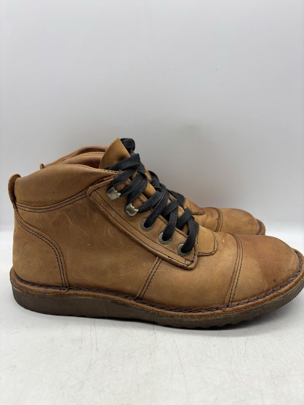 Jim Green  African Ranger Boots Men's Size US 8.5 Cognac Brown Lace Up